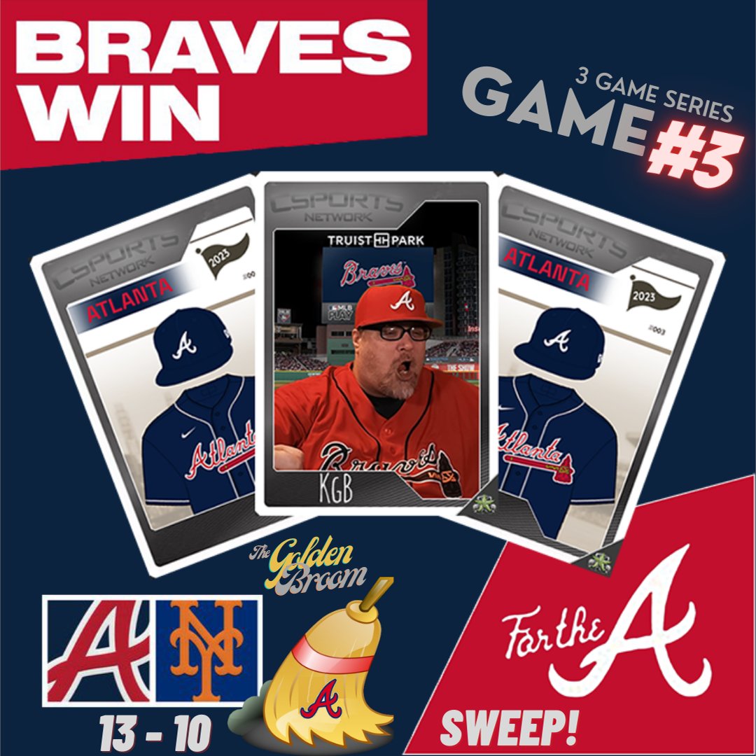 ClanHBS's tweet photo. #ForTheA We got that Golden Broom! Ozzie 3-Run Walk-Off Homer in bottom of the 10th to get the Sweep! https://t.co/qQGXD67VxS