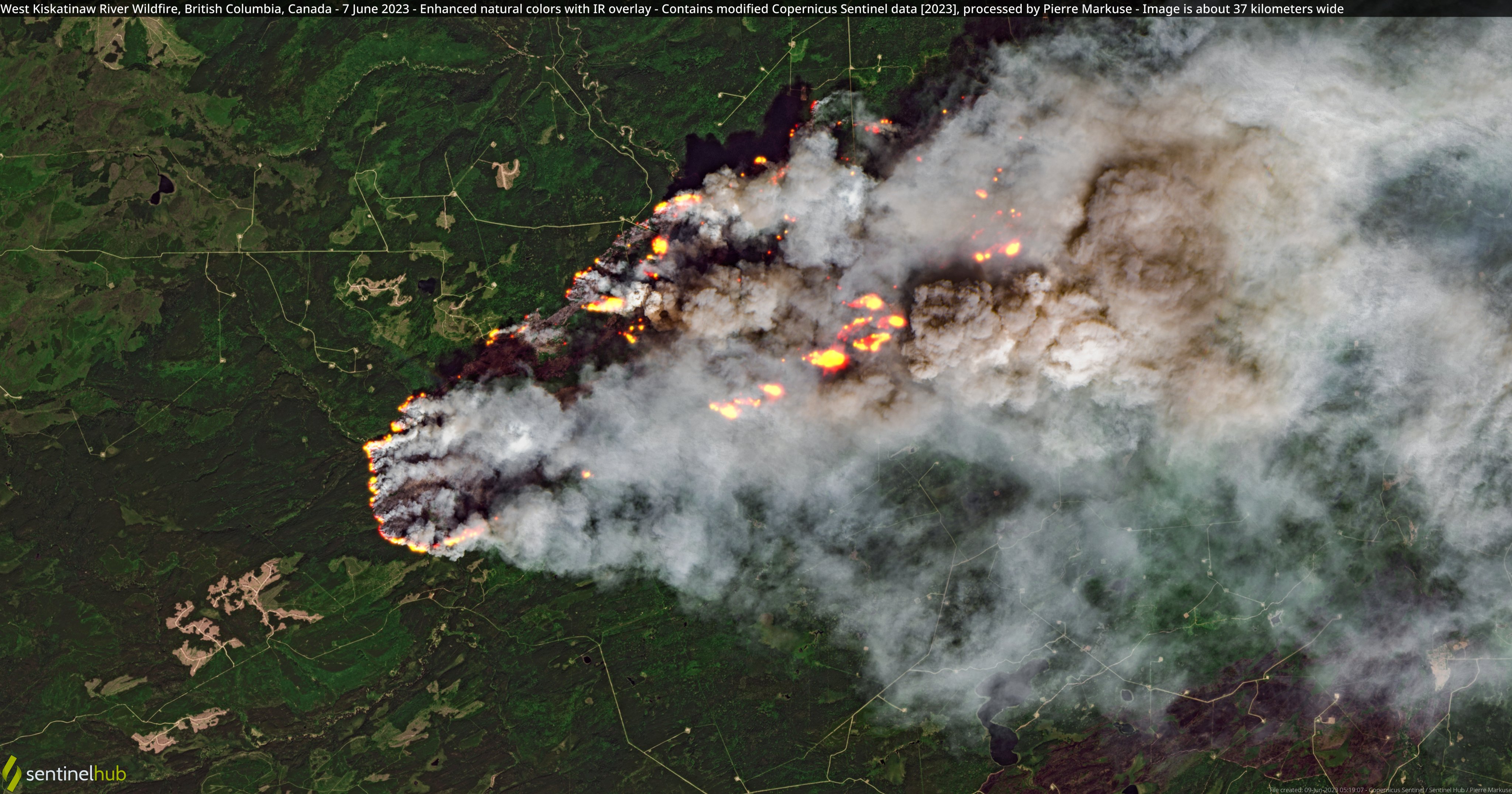 Pierre Markuse on Twitter: "🟠 West Kiskatinaw River #Wildfire🔥, British  Columbia, #Canada🇨🇦 - 7 June 2023 #Copernicus🇪🇺 #Sentinel-2🛰️  Full-size ▶️ https://t.co/ddPJa6XVLo #RemoteSensing #OpenData #SciComm  #CanadaFires #CanadaWildfires Image ...