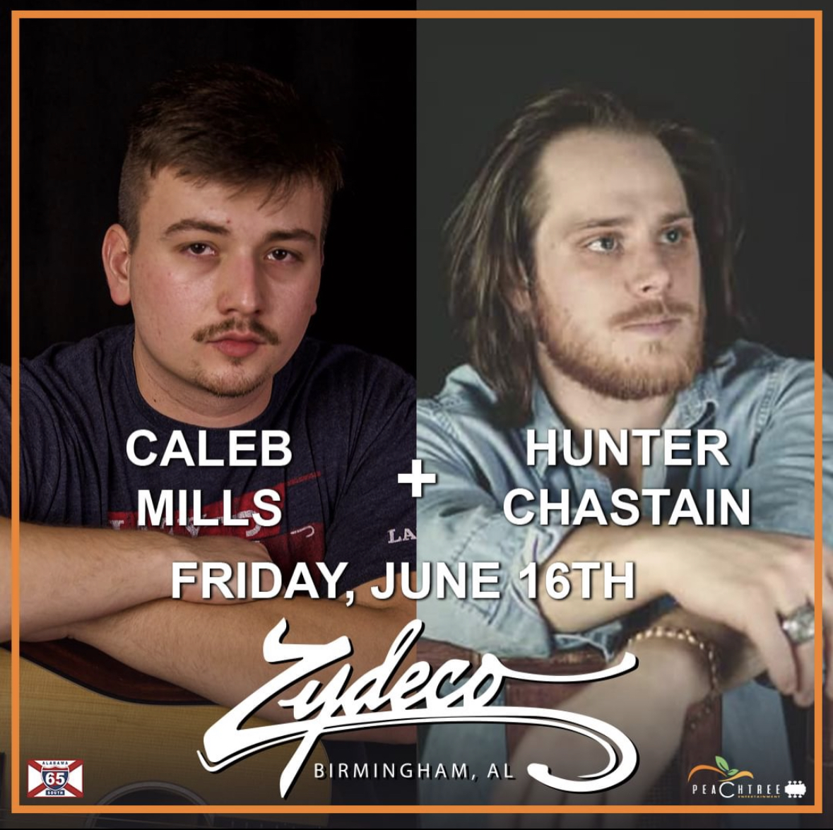 <a href="/thecalebmills/">Caleb Mills🎧</a> and <a href="/hchastainmusic/">Hunter Chastain</a> return to <a href="/Zydecobham/">Zydeco</a> next Friday 6/16 and it's going to be a freakin' party!🤠 Hope to see y'all there! 
GET TICKETS 🎟 bit.ly/MillsChastainJ…