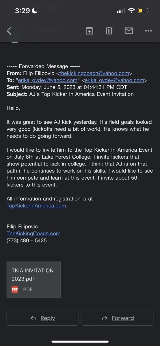 AjVav44's tweet photo. Great opportunity can’t wait to show them what I got!!! https://t.co/th27rQ1emu