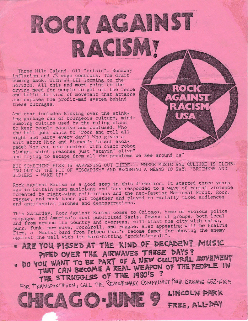 44 years ago today
Randy Rampage and Joey Shithead of D.O.A. at the Rock Against Racism concert June 9, 1979, Lincoln Park, Chicago

#punk #punks #punkrock #hardcorepunk #doa #rockagainstracism #history #punkrockhistory #otd