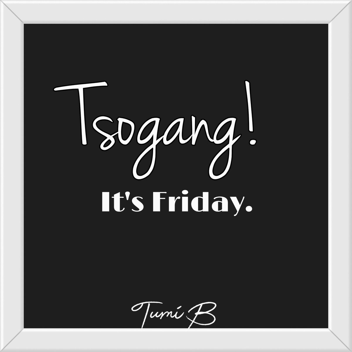 tumi_b_uncapped's tweet photo. Don't hold back on happiness - this can't be spared
Don't hold back on love - Love like you've never been hurt.
Don't hold back on trying new thing - you don't have all the time.

#Tsogang #TsogangItsFriday https://t.co/f4ppsOqjlA