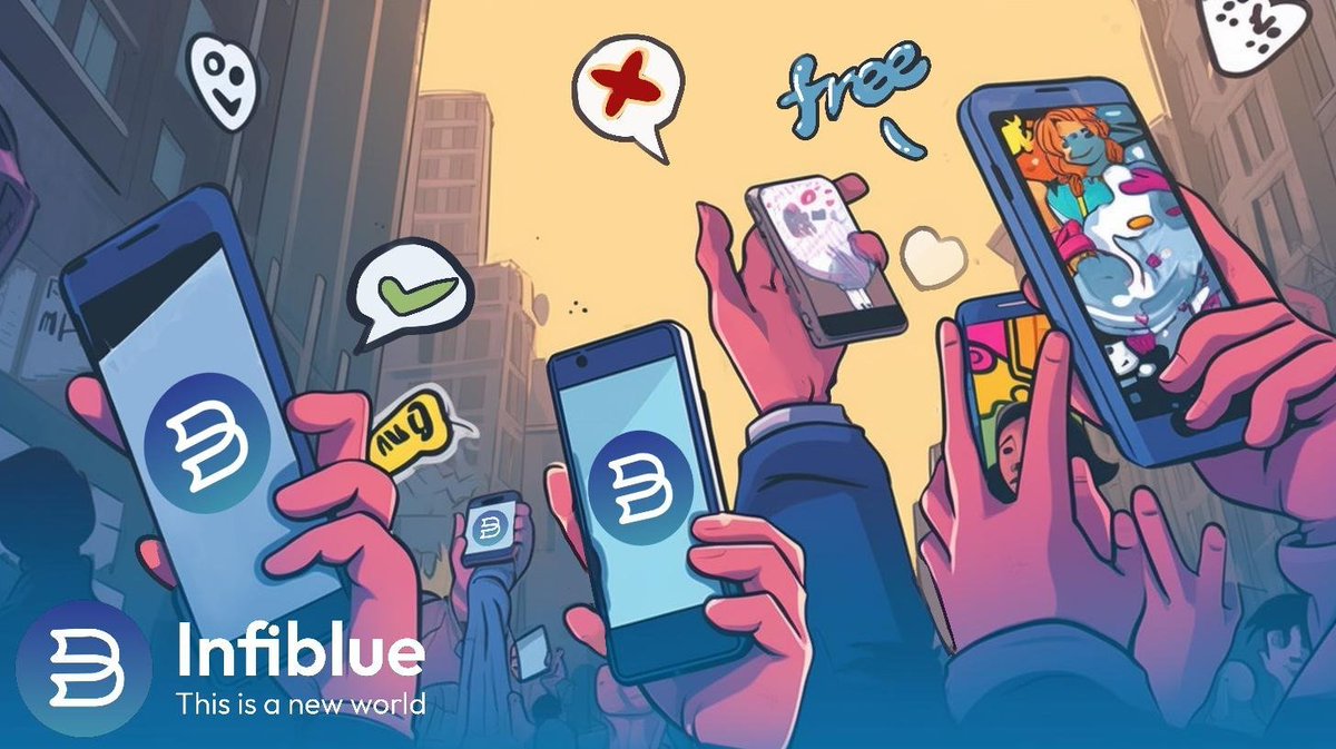 InfiblueNFT's tweet photo. 🔒 Privacy on point! ✨
🗣️Speak your mind, no filter!💬
💡Create, connect, and cash in! 💰
The #SocialFi app brings fun, freedom, &amp;financial rewards to your digital life!

Get ready for #InfiblueChat coming soon in July...

Hurry up &amp; get our EXODUS #NFT to join public testing⏰ https://t.co/ebSGeenkK5