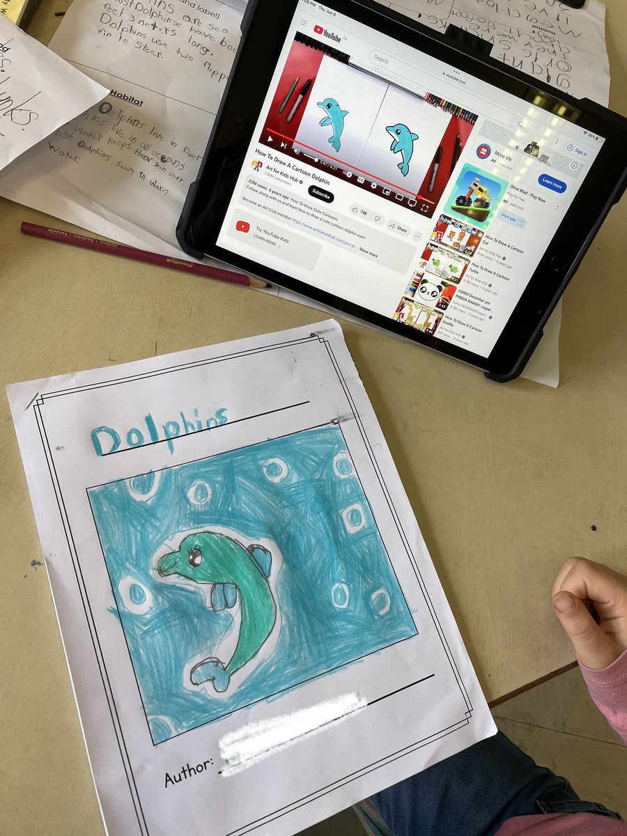 211Calderone's tweet photo. We are working on publishing our animal research report booklets! We enjoyed using @arthubforkids to help create attractive and eye-catching title pages! 🐬 🦍 🦈 🦜 https://t.co/3nB7pwPkuq