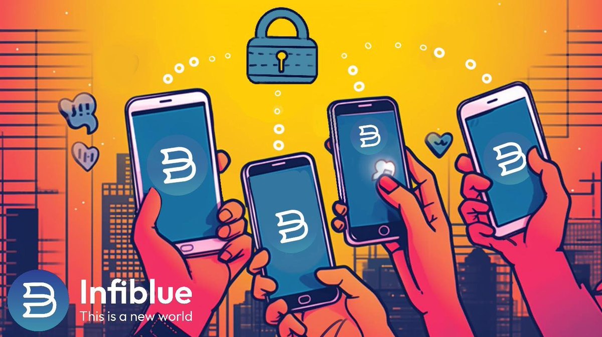 InfiblueNFT's tweet photo. 🔒 Privacy on point! ✨
🗣️Speak your mind, no filter!💬
💡Create, connect, and cash in! 💰
The #SocialFi app brings fun, freedom, &amp;financial rewards to your digital life!

Get ready for #InfiblueChat coming soon in July...

Hurry up &amp; get our EXODUS #NFT to join public testing⏰ https://t.co/ebSGeenkK5