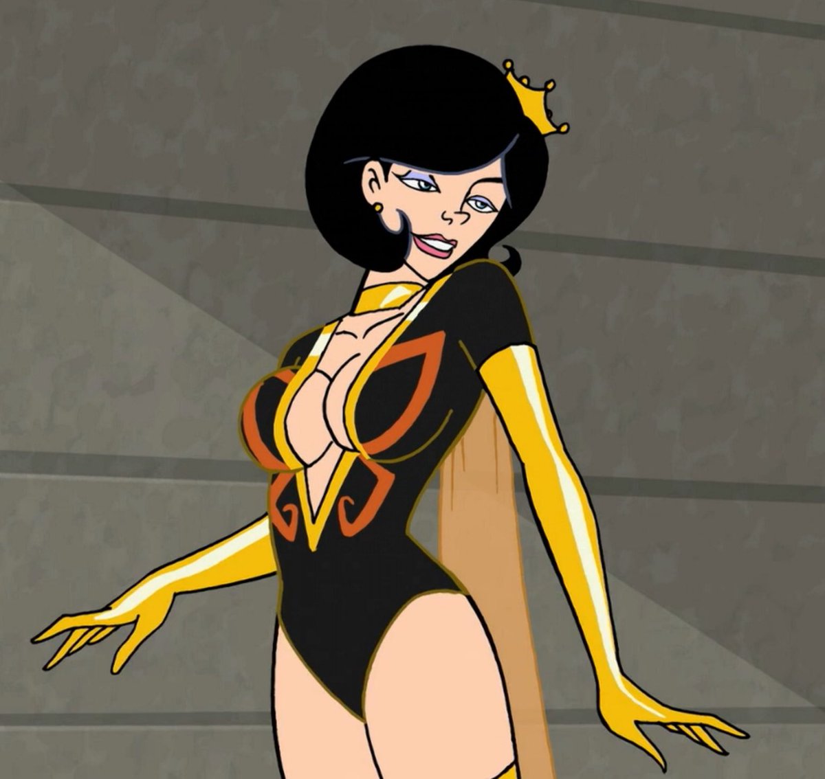 db_witch's tweet image. Idk much about Venture Bros but I love how they gave the most sexually designed character the voice of a 50 year old dude who sounds like they just smoked 50 cigars