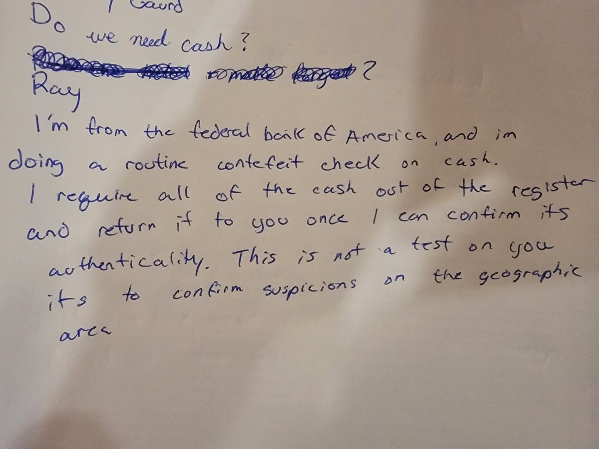 We did a #VampireTheMasquerade5e play tonight. One of my players has never played a #ttrpg before and he wrote down exactly what he was going to say to a hotel clerk in an effort to persuade him...

This is what he said. (Instant success, don't need to roll on this creativity)