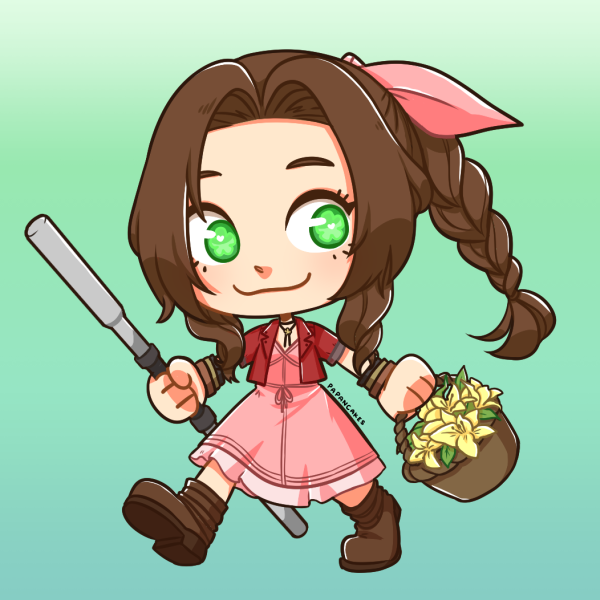 off to kick ass 🫶 #aerith