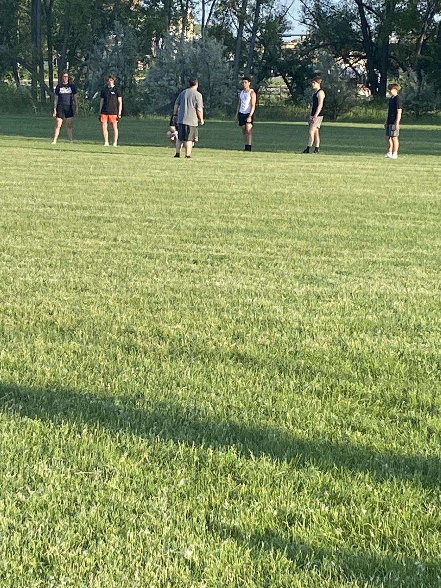 Great first night of summer football workouts!! Energy on the field was incredible. Go Cobblers!