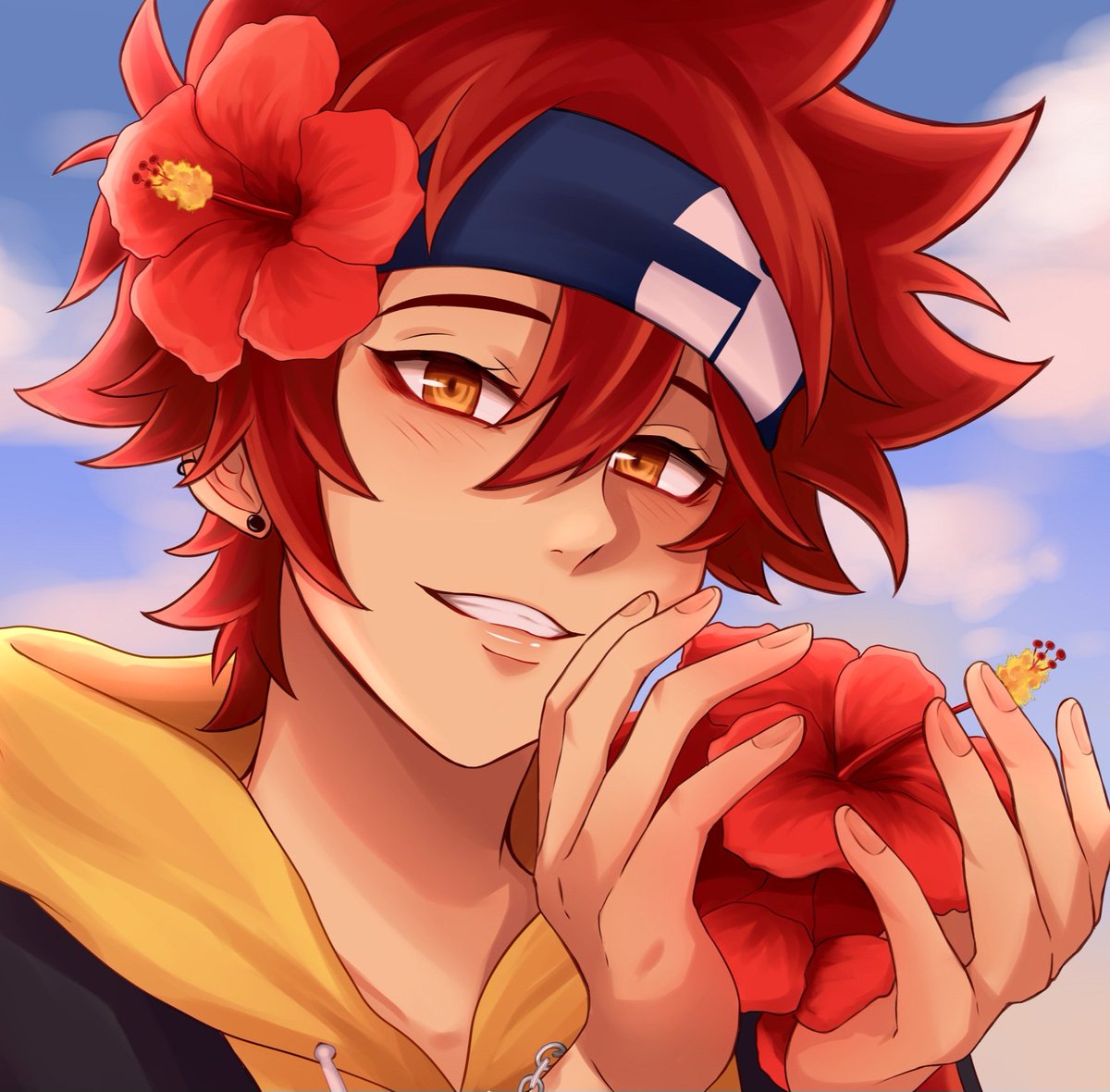 REKI KAGARI イラスト作品 I haven't drawn him or Sk8 in so long!! But Reki love train!! ❤️ 🛹