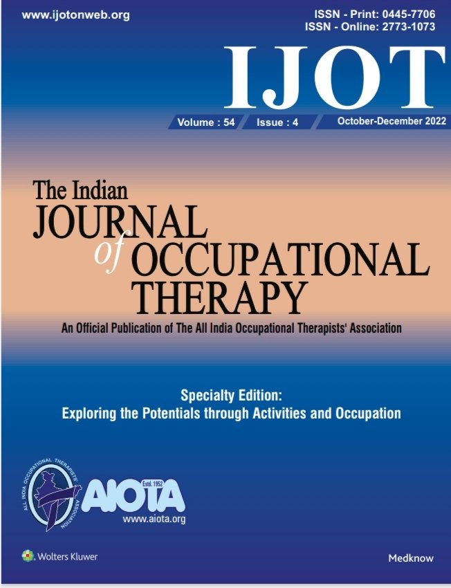 IndianJournalOT's tweet photo. IJOT 2022 Volume 54 Issue 4 (October-December) Specialty Edition https://t.co/L458vbmKZN