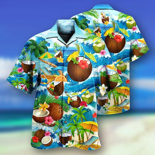 🌴 Get ready to go coconuts for our funky Hawaiian shirt 🥥
Stand out from the crowd with this playful print, perfect for any summer occasion 🌞 
#HawaiianShirt #CoconutPrint #SummerStyle

Get yours👉tropicaltrends.co/E7994