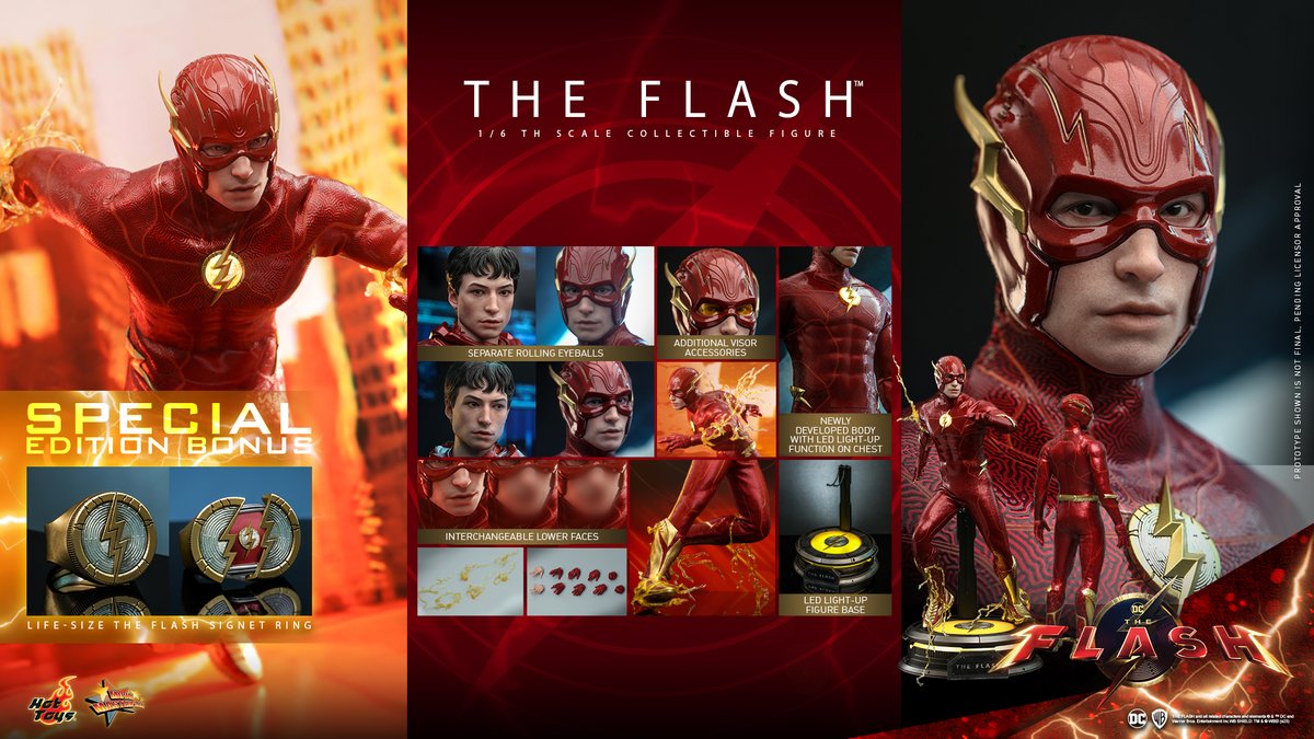 #HotToys 1/6th scale #TheFlash figure (Special Edition) from #TheFlashMovie  is available for pre-order now! bit.ly/43KI7dr
