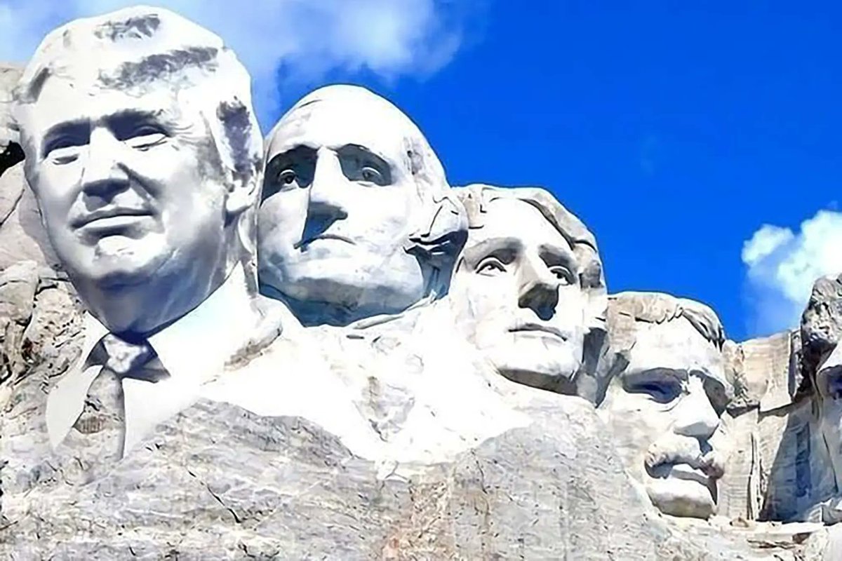 RT @TwinTowerCity: @ACTBrigitte President Trump will be on Mount Rushmore. https://t.co/aj4NqS1aDd