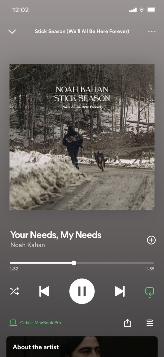 CatieHarper's tweet photo. Don’t text, currently dissociating while listening to Noah Kahan https://t.co/K6NeMRNkQ6