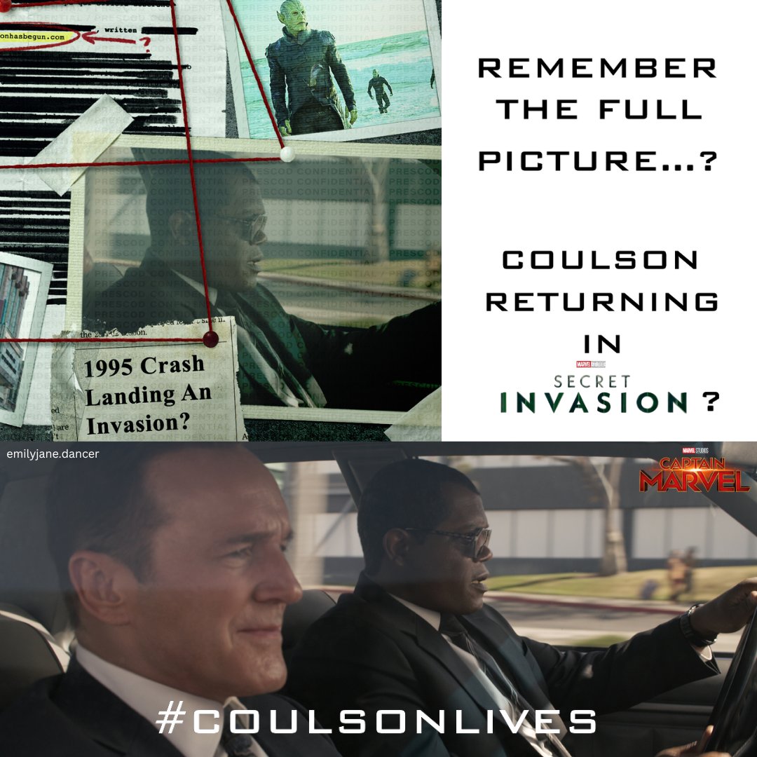 Does this mean that @clarkgregg is returning in #SecretInvasion ??? 😍💚 Could be flashbacks and/or present day scenes... #CoulsonLives 😍🙏 #AgentsofSHIELD #Marvel #MarvelStudios #NickFury #ItsAllConnected