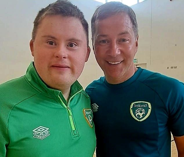Tsenya-Down syndrome (@tsenyasport) on Twitter photo Dundalk player named for Ireland Futsal squad|
Congratulations Jamie!
So proud 👏
#Sport4DownSyndrome
<a href="/ffa_fai/">FAIFootballForAll</a>
<a href="/DownSyndromeIRL/">Down Syndrome IRL</a>
<a href="/argusnews/">The Argus Dundalk</a>
<a href="/DundalkFC/">Dundalk FC</a>
<a href="/DundalkFM/">97.7 Dundalk FM</a>
<a href="/SUDSsport/">SUDS-Sport</a>
<a href="/LouthMeathDS/">LouthMeathDS</a>
<a href="/louthcoco/">Louth County Council</a>
<a href="/sportireland/">Sport Ireland</a>
m.facebook.com/story.php?stor… Dundalk player named for Ireland Futsal squad|
Congratulations Jamie!
So proud 👏
#Sport4DownSyndrome
<a href="/ffa_fai/">FAIFootballForAll</a>
<a href="/DownSyndromeIRL/">Down Syndrome IRL</a>
<a href="/argusnews/">The Argus Dundalk</a>
<a href="/DundalkFC/">Dundalk FC</a>
<a href="/DundalkFM/">97.7 Dundalk FM</a>
<a href="/SUDSsport/">SUDS-Sport</a>
<a href="/LouthMeathDS/">LouthMeathDS</a>
<a href="/louthcoco/">Louth County Council</a>
<a href="/sportireland/">Sport Ireland</a>
m.facebook.com/story.php?stor…