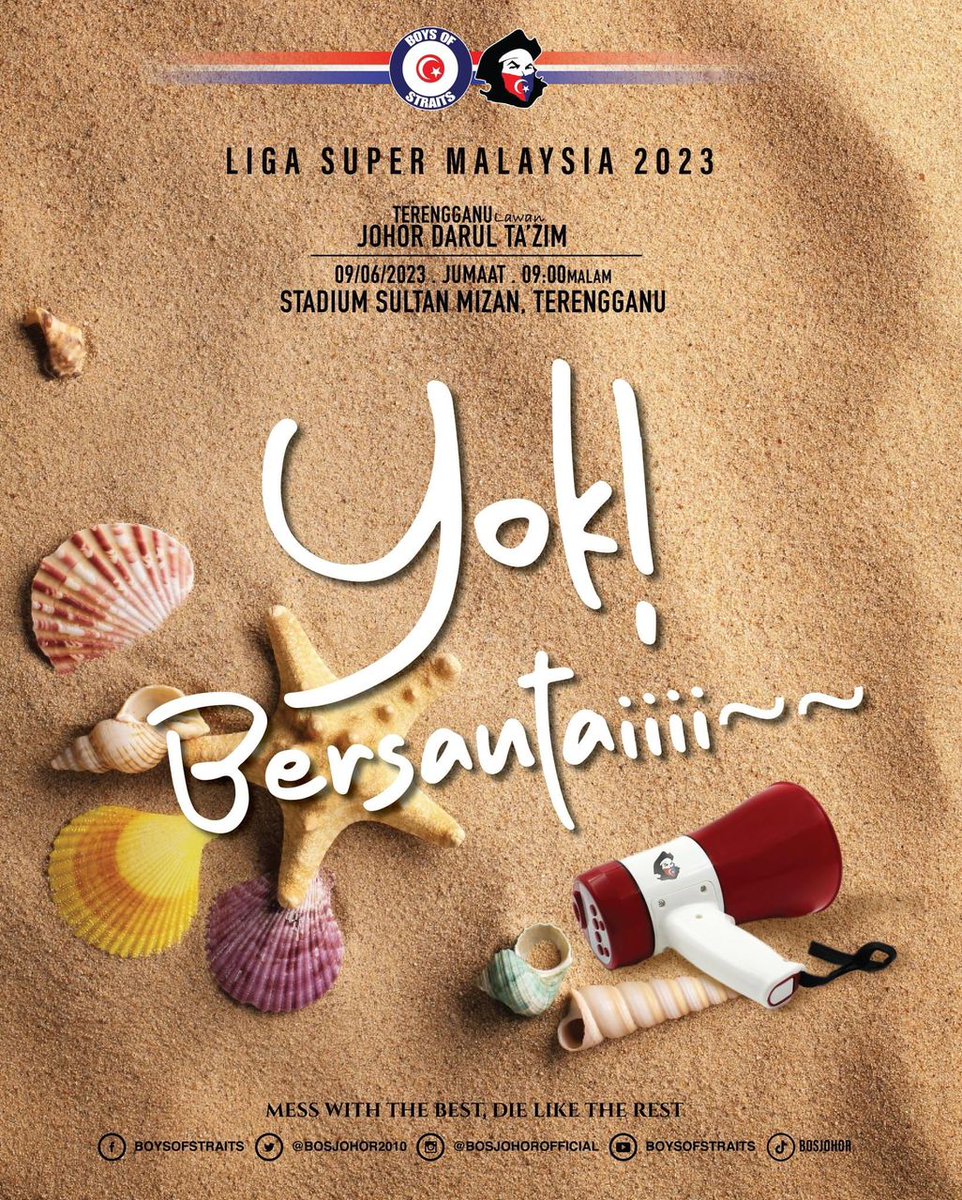 BosJohor2010's tweet photo. Hari Perlawanan!
Anak anak Johor di Pantai Timur rini dah bersedia untuk meluaskan kuasa di Stadium Sultan Mizan..?

Misi pemburuan 3 mata bermula!
#LigaSuper2023
#BOSFAMILIA https://t.co/Jm8uaOlLCB