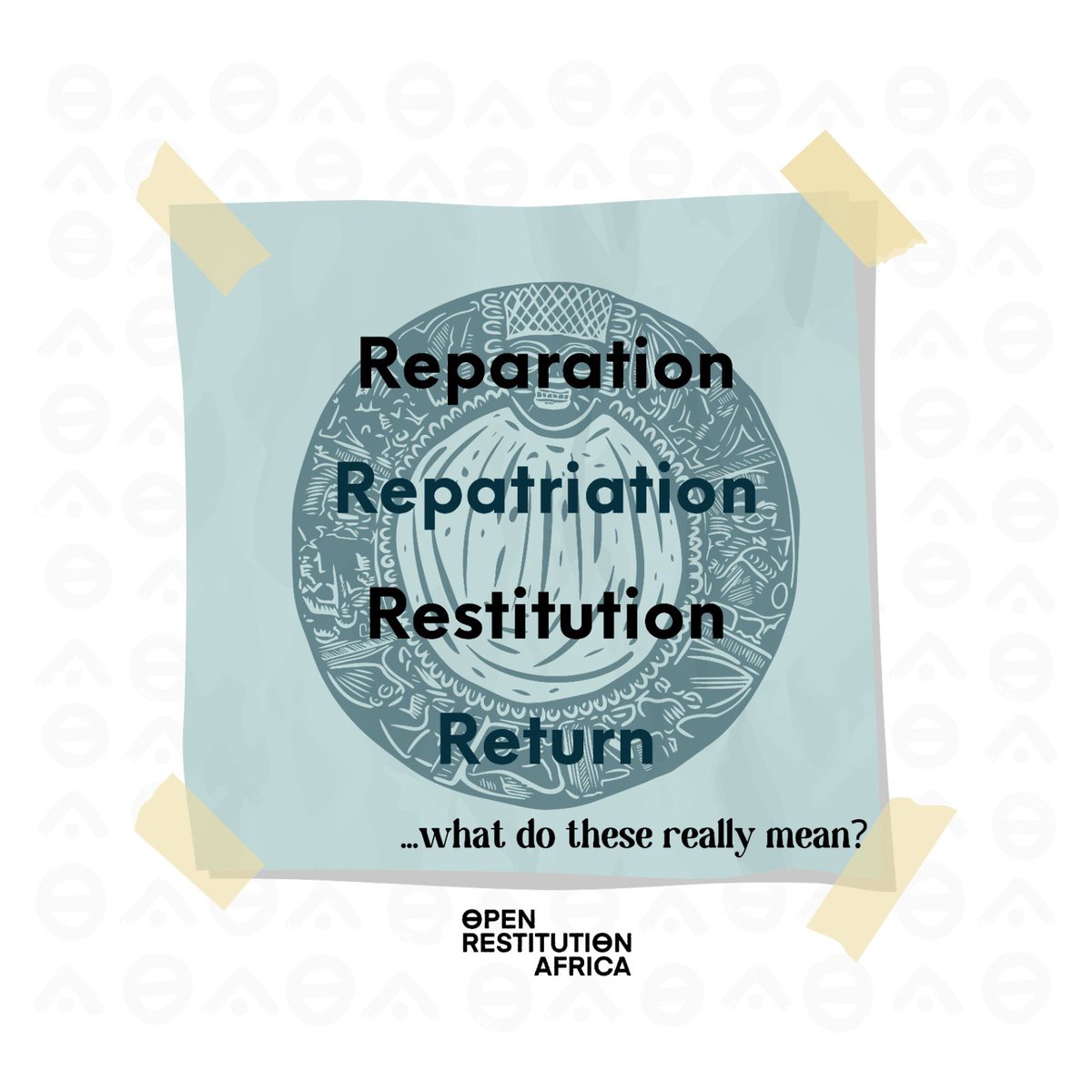 'Reparation,' 'Repatriation,' 'Restitution,' and 'Return.' This month, we focus on each of these often used words in an effort to better comprehend them and examine examples of each.