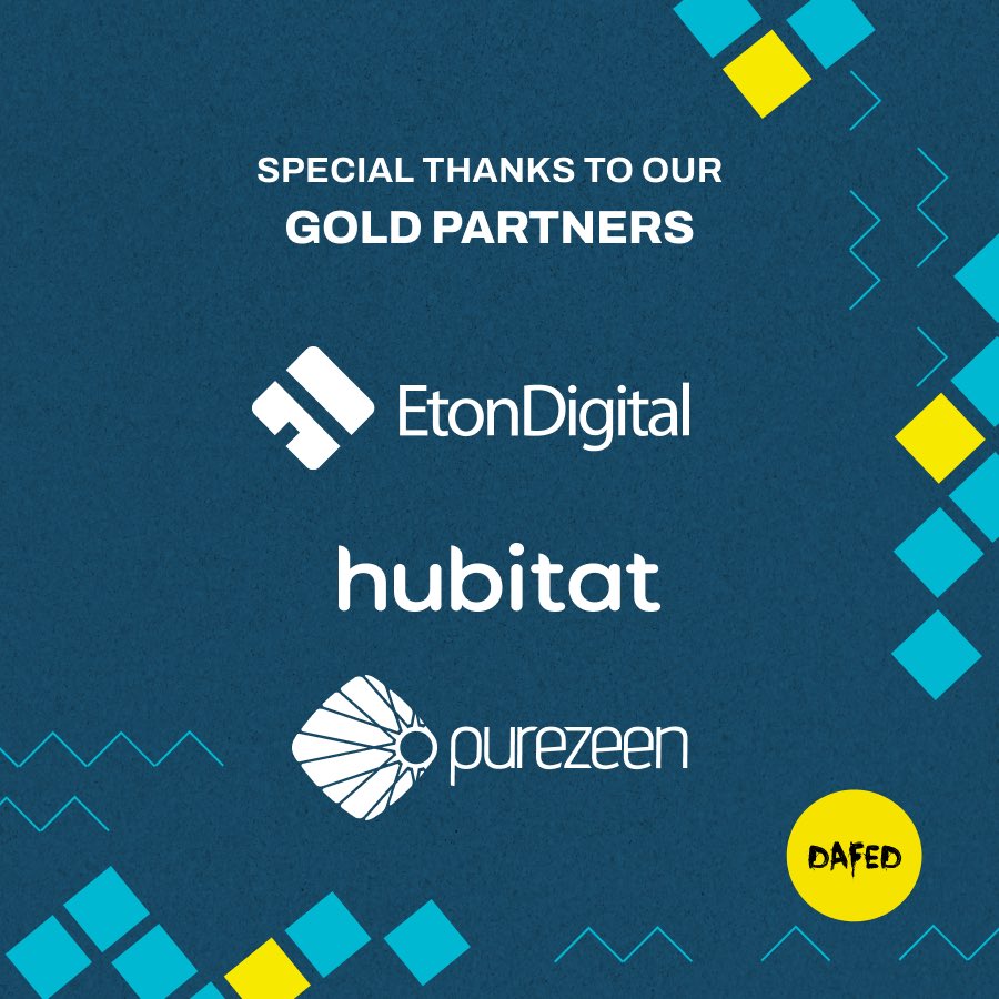 Veliko hvala kompanijama koje iz meseca u mesec podržavaju #dafed dogadjaje: @etondigital, Hubitat, Purezeen