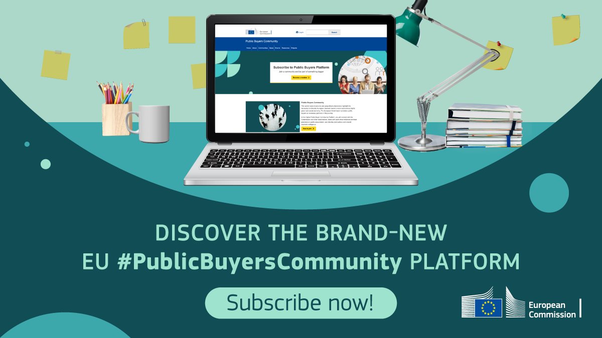 The European Commission has launched the #PublicBuyersCommunity platform, a new digital collaborative tool for #PublicProcurement where stakeholders can connect, share knowledge & work together. Find out more 👉europa.eu/!h3tBww
@EU_Growth