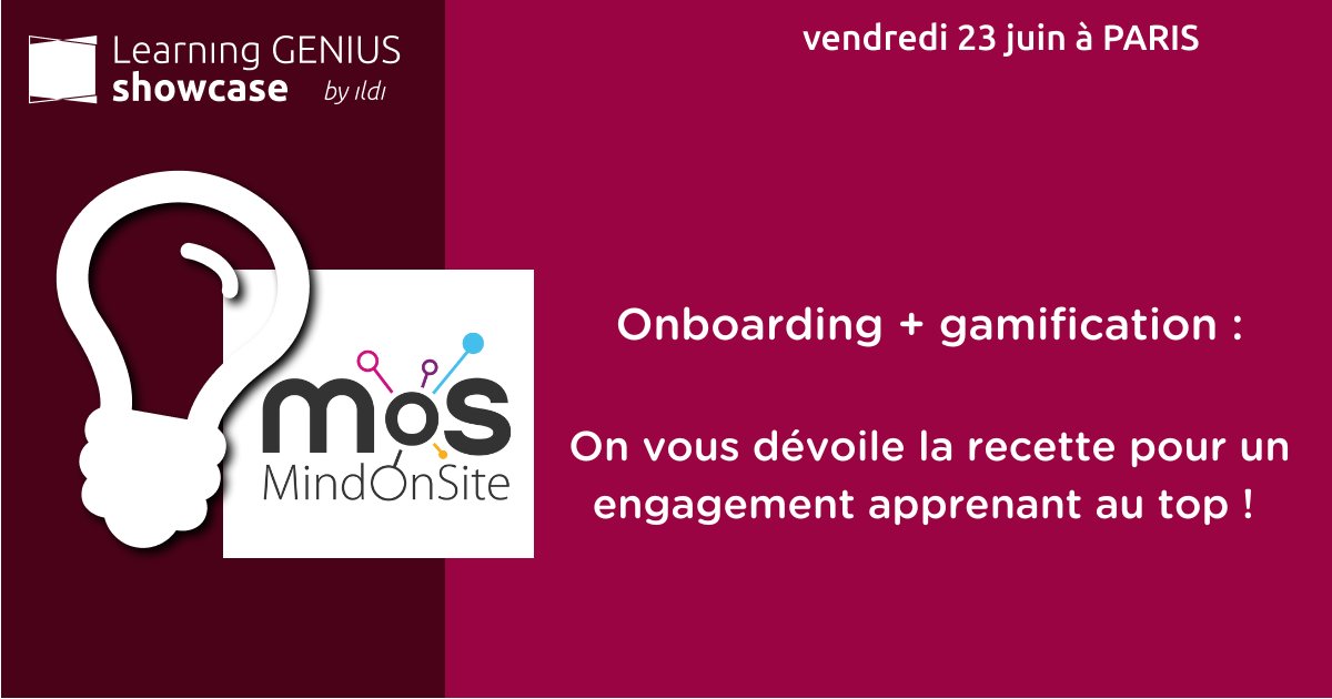 Retrouvez-nous dans 15 jours au #LearningGeniusShowcase, événement organisé par <a href="/ILDIconseil/">ILDI</a> <a href="/laDLAcademy/">La Digital Learning Academy</a> ! 

Nous pitcherons à 9h, en ouverture de journée, pour vous présenter notre nouveau portail d'onboarding gamifié ! 

A très vite ! 👋