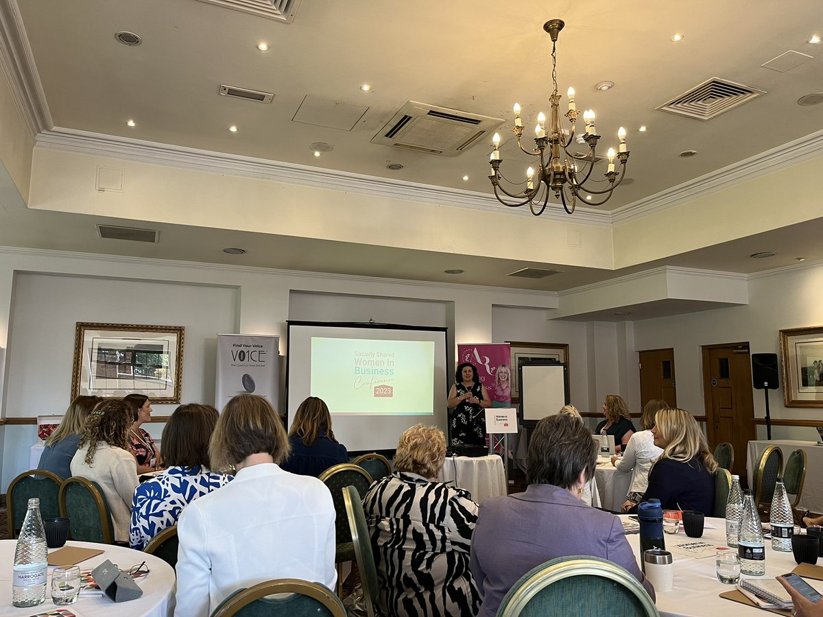 Great opening at the Socially Shared Women in Business Conference from <a href="/socially_shared/">Karen & her fab team!</a> Karen Heap #SociallyShared #SSConf23