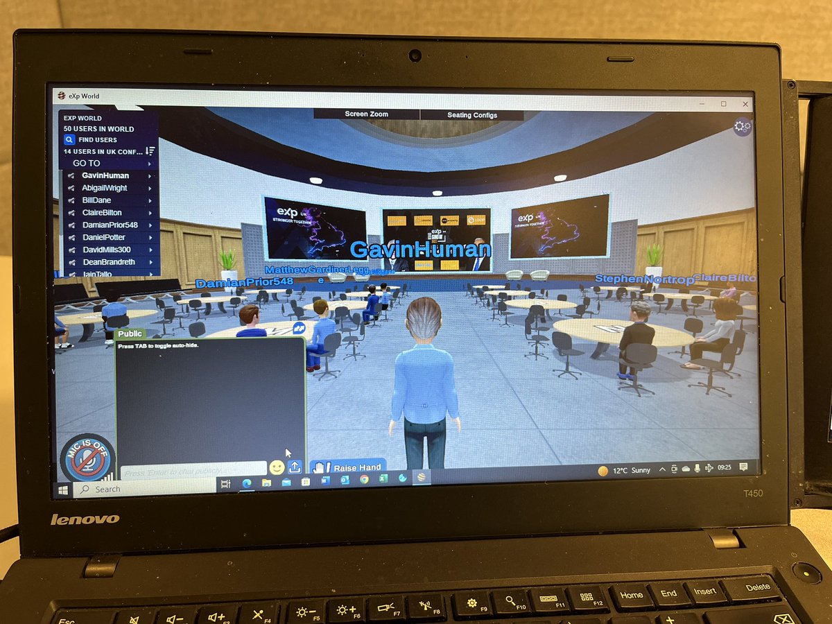 Logged on to <a href="/eXpUK/">eXp World UK</a> #Metaverse for this mornings weekly update with host Adam Day