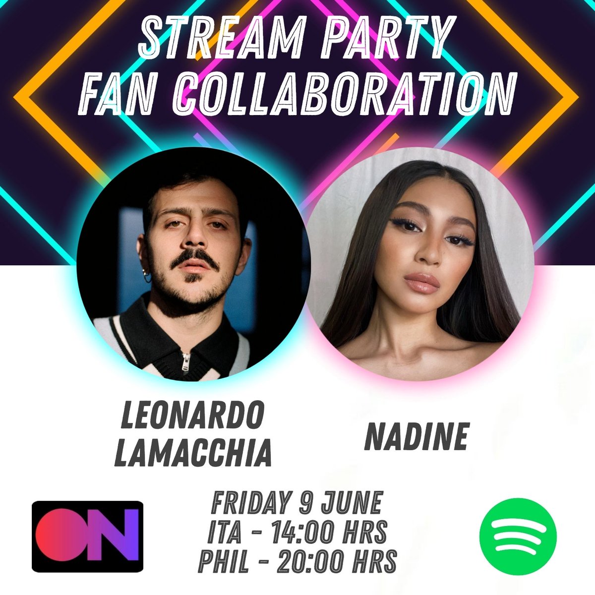 🎶 .@Stationhead stream party collab with @NadineLBdayClub! 🎶

Join us today to listen to two of our favorite artists, #LeonardoLamacchia and #NadineLustre! 💕🦋

🔗 stationhead.com/nadinelbdayclu…

#stationhead #LeoL #amici20