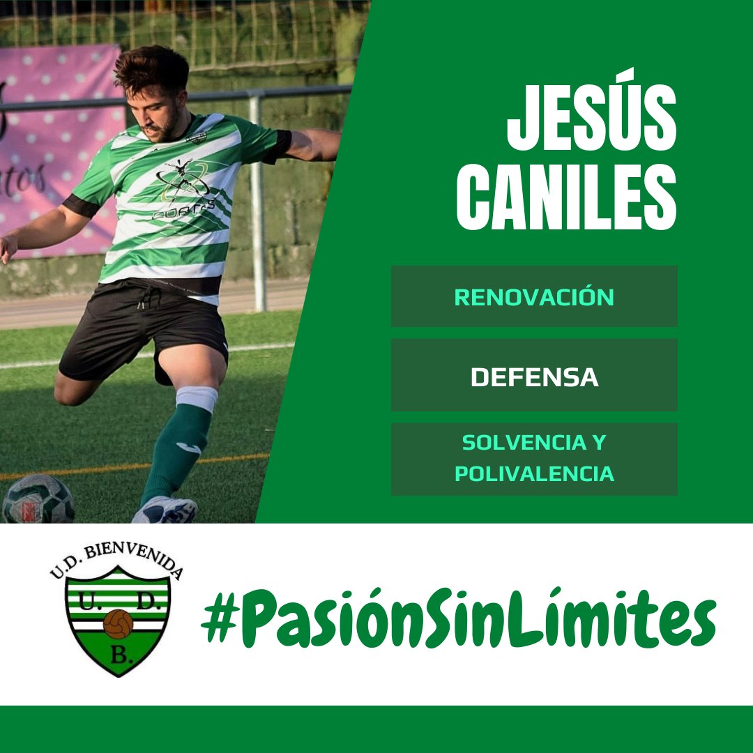 RENOVACIÓN

Para tener cubiertas las espaldas necesitamos fiabilidad, polivalencia y compromiso. Por tanto, necesitamos a Jesús Caniles con una #PasiónSinLímites💚🤍