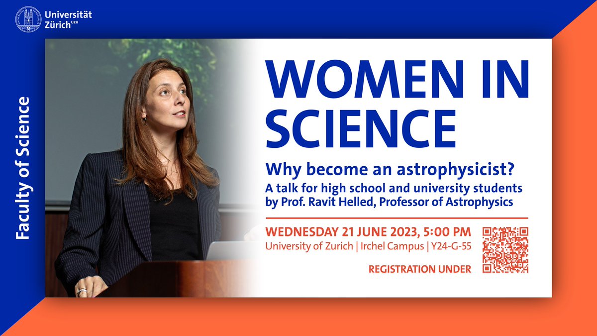 🪐
Pubic Lecture
21.06.2023, 5pm, Y24-G-55
Prof. Dr. Ravit Helled
Why become an #astrophysicist?
Register ema.uzh.ch/R44P4
Info
t.uzh.ch/1ud
t.uzh.ch/1uc
#cosmos #planetformation #planetaryinterior #exoplanet #Juno #JupiterIcyMoon #StarTransits #Ariel