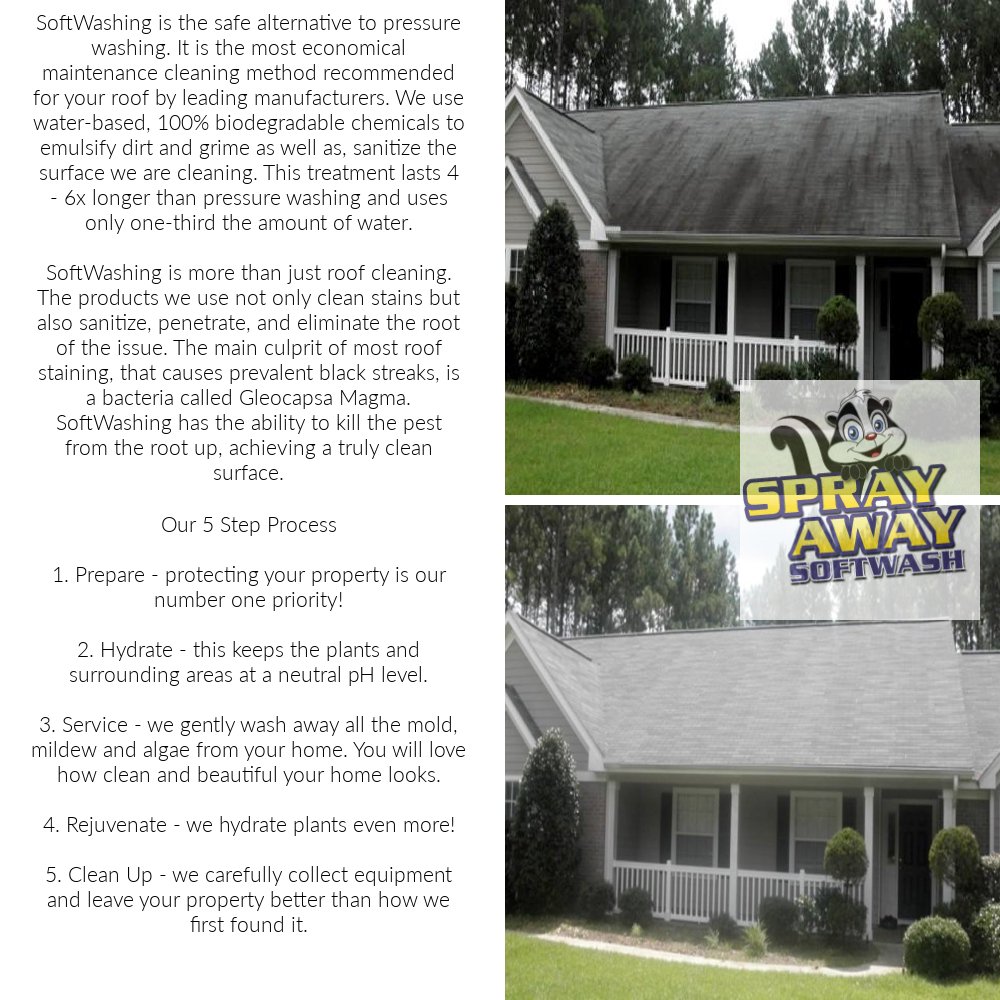 SprayAwaySW's tweet photo. Black/Green #Bacteria/ #Algae EATING your #ROOF?  CALL 507-381-4597 https://t.co/6fcqd97afe #RoofCleaning #ConcreteCleaning #paverclean #WindowClean #driveway #SoftWash #PressureWash #SpringClean #MankatoMN #RochesterMn #OwatonnaMn #Pool #summer #deck #porch #StPeterMn #EagleLake https://t.co/ekpn8BdgN4