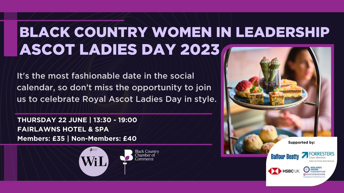 Celebrate Ascot Ladies Day with us!

Spend the day in the beautiful surroundings of Fairlawns Hotel and Spa watching live coverage of Ascot Ladies Day.

We will be running a raffle to raise funds for our charity of the year, <a href="/BlackCountryMH/">Black Country Mental Health</a>.

Book now ➡️ loom.ly/PZ2fNC8