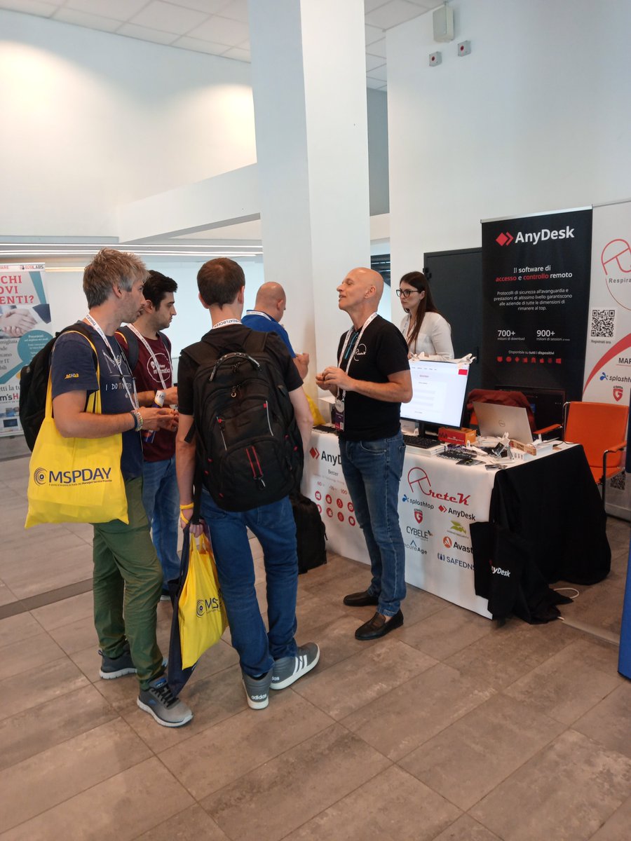 AretekIT's tweet photo. MSP Day 2023: prima giornata molto intensa ma interessante!
MSP Day 2023: busy but interesting first day!
#MSPDay #riccione #aretek #AnyDesk https://t.co/jps0mA67tg