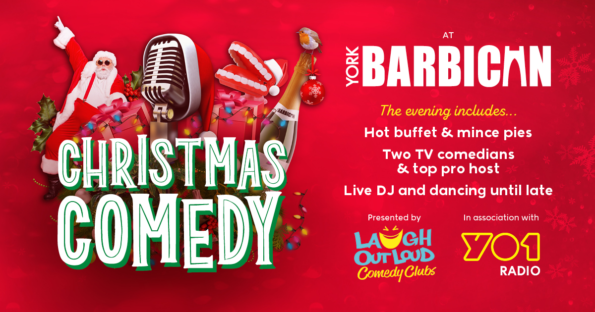 yorkbarbican's tweet photo. π
π€£ Get ready to laugh your stockings off with LOL Comedy Clubs at @yorkbarbican!
With a choice of four shows - 8th, 9th, 15th and 22nd December - it really is the season to be jolly.
Get your tickets: https://t.co/q9pRRKq0BG ποΈ
#YorkBarbican #York #LOLComedyClub @thisisyo1 https://t.co/4zR2wP8fqF