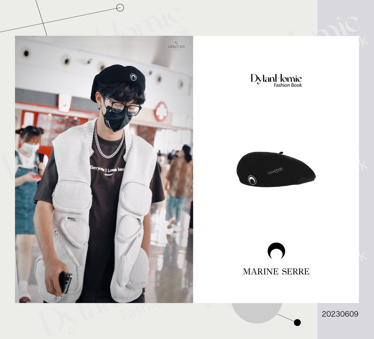 MissBeng31's tweet photo. DD #OOTD 06/09 Thailand
Shirt | #OFF___WHITE
Vest | #OFF___WHITE
Shoes | #OFF___WHITE
Trousers | #D_DESIRABLE
Hat | #MARINESERRE_OFFICIAL
the crescent moon logo🌛
Earrings | #D_DESIRABLE
#WangHedi #DylanWang
image source: Mercury水星-王鹤棣
DylanHomie-王鹤棣时尚同款博 https://t.co/bsTT1K1Iis