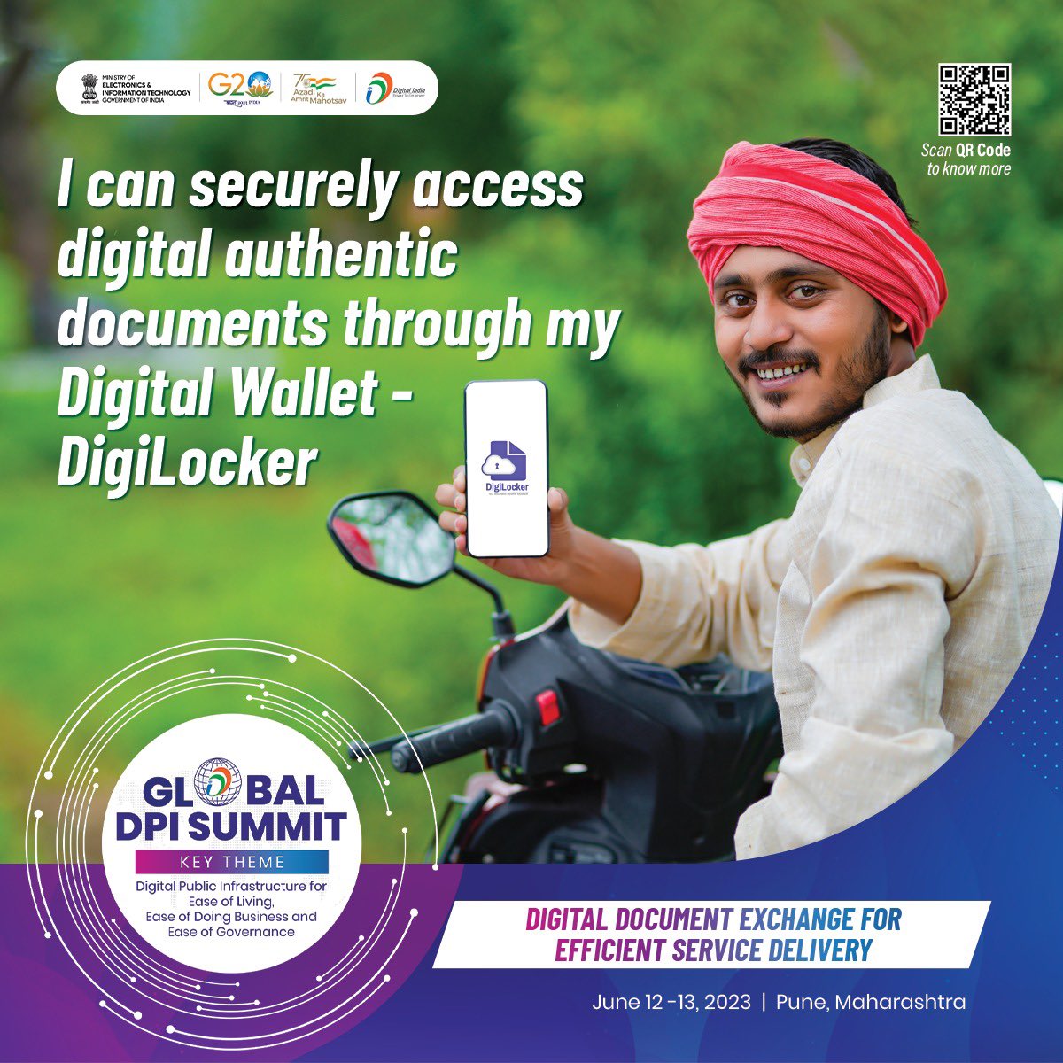 DPIs on #DataExchange & digital #document_exchange like #DigiLocker are transforming the citizens' public delivery experience wherein minimal data exchange based on consent can help in digital transactions and interactions.  

Listen to deliberations #LIVE during the…