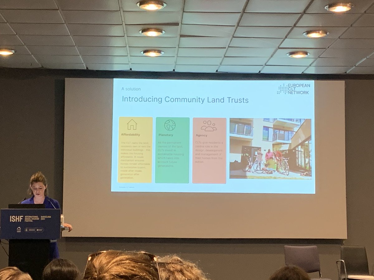 #ISHF  @WorldHabitat @METREXnow delighted to be at the launch of the Community Land Trust network in Europe. @clt_europe congratulations on your work so far and look forward to supporting this great programe!