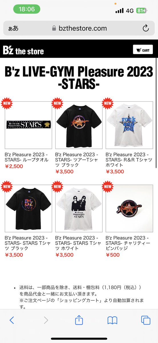 超歓迎】 B'z LIVE-GYM Pleasure 2023 STARS Tシャツ M