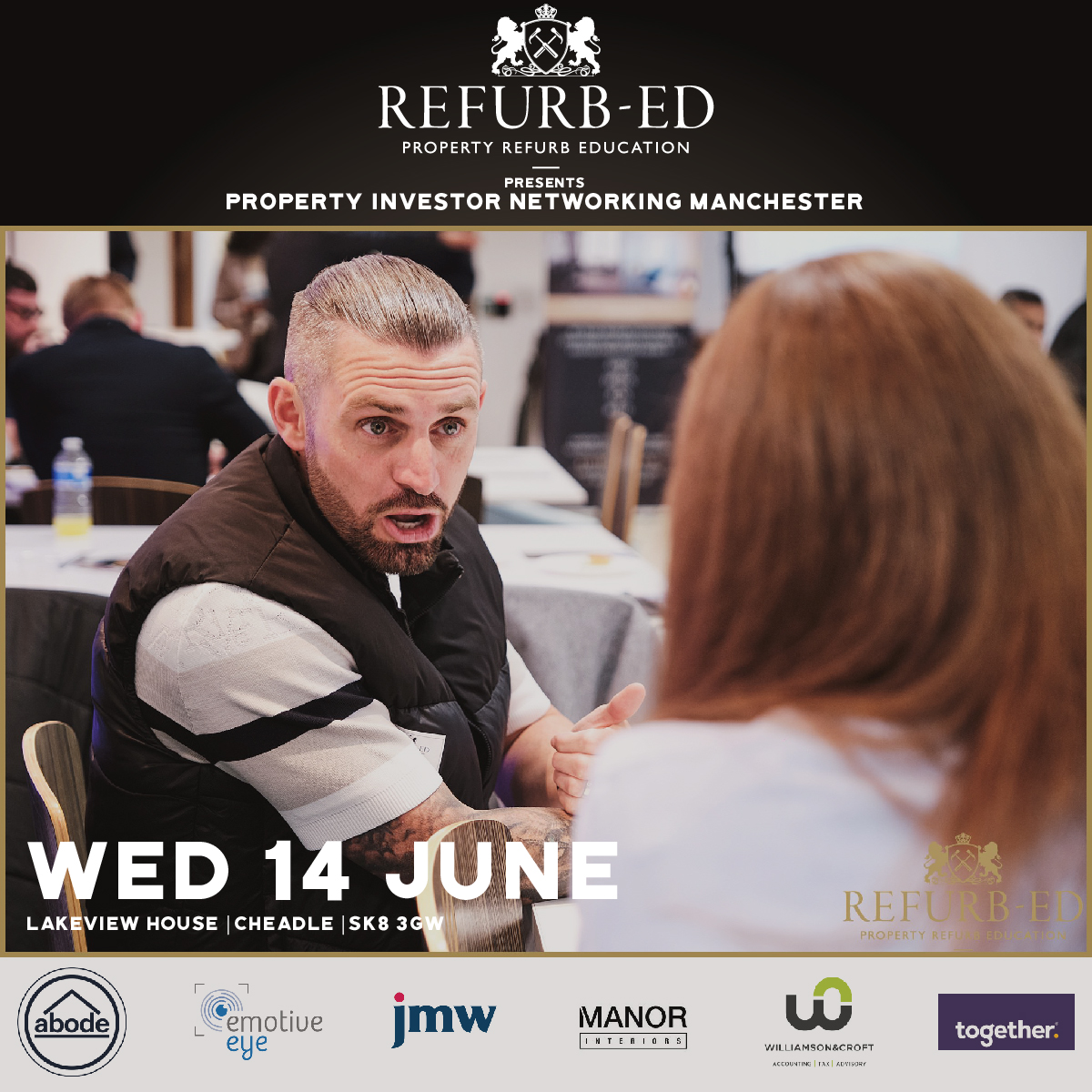 Refurb_Ed's tweet image. Discover the new standard for Property Networking Meetings at Refurb-Ed's Property Investor Networking Event. See you on the 14th of June in Manchester! Tickets &amp;gt;&amp;gt;&amp;gt; linktr.ee/refurb_ed #ManchesterEvent #PropertyNetworking