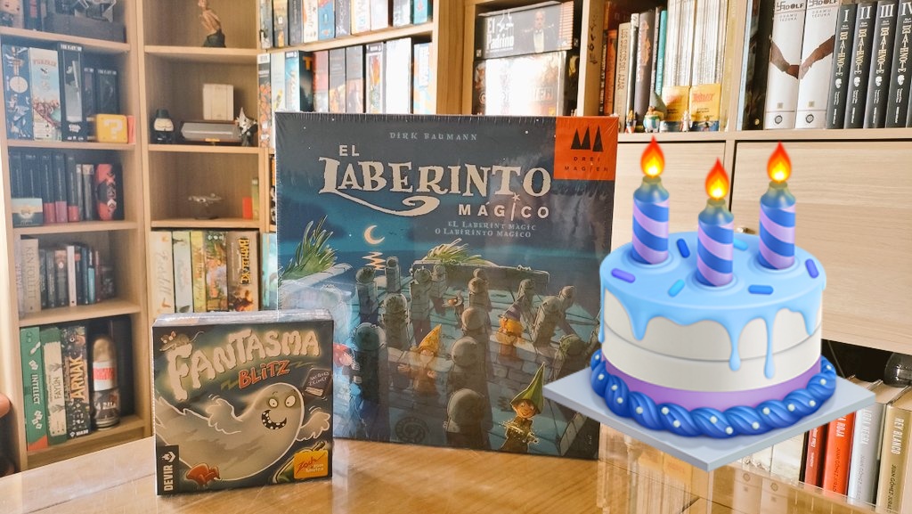 Se acerca el cumple de un personajillo muy especial y en esa andamos. Metiéndole poco a poco en la afición.

youtube.com/@Mesa_de_Juego

#juegosdemesa #devir #cumple #boardgames #happybirthday
<a href="/MesadeJuego/">Mesa de Juego</a>