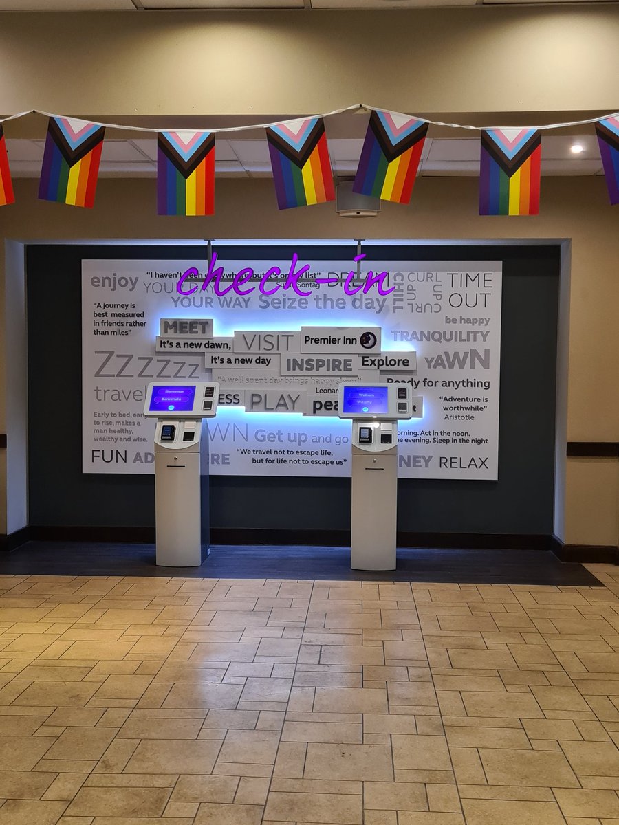 Thanks <a href="/premierinn/">Premier Inn</a> #London, this really does make a difference to me. I have lost count of the number of awkward conversations I have had checking into hotels with a same sex partner #Pride2023