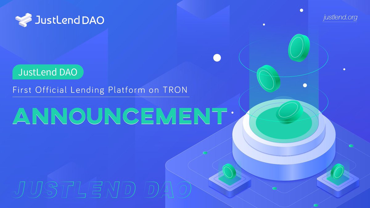 📣Excited to announce that #JustLendDAO Supply Mining Phase 27th will be launched today

📅Jun 9th, 21:00:00 - Aug 7th, 20:59:59(SGT)

🆙Miners on JustLend DAO will gain additional #USDD mining rewards besides the supply interest.

📜View more support.justlend.org/hc/en-us/artic…