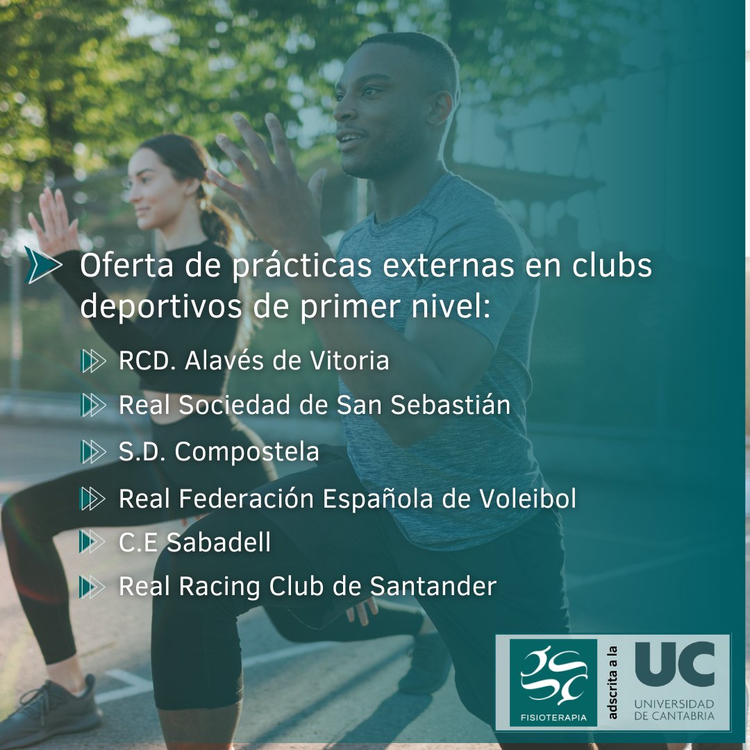 EUGfisioT's tweet photo. La 5ª edición del máster oficial en Fisioterapia del Deporte y Readaptación a la Actividad Física comenzará a impartirse en septiembre en el campus de Torrelavega.
¡Especialízate en fisioterapia deportiva en Gimbernat!
#EUGimbernat #fisioterapia #fisioterapiadeportiva #master https://t.co/uA5ky3QFW1