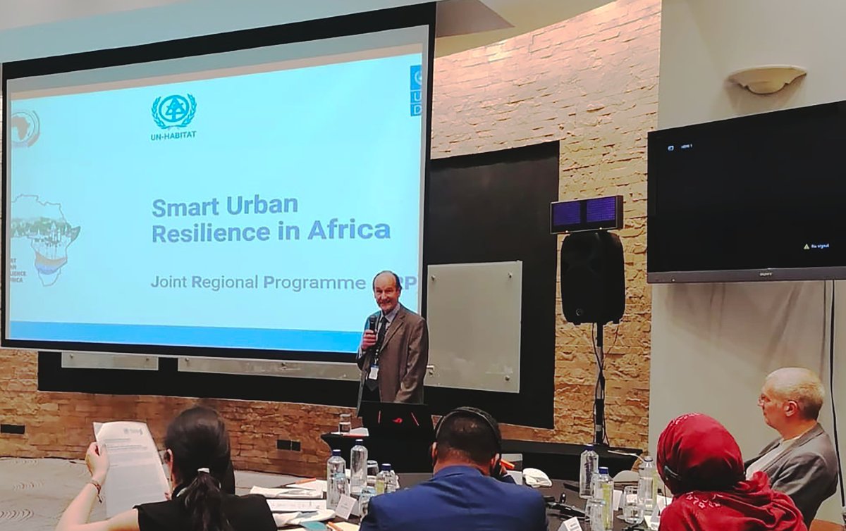 ResilienceSahel's tweet image. Speaking last night of the significance of #urbanresilience at a side event #UNHabitatAssembly Valdemar Holmgren #Sweden emphasized the #Sahel as a prime illustration of the possibilities that cross-border collaboration holds in addressing conflicts, climate change, and disasters