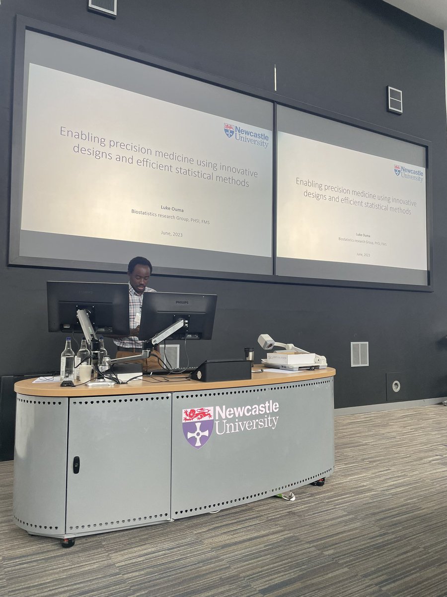 fms_postdoccomm's tweet photo. Changing track now with Luke Ouma @LukeOumaOndijo giving a presentation on precision medicine to innovate designs and efficient statistics methods https://t.co/yUbQT1qz3g