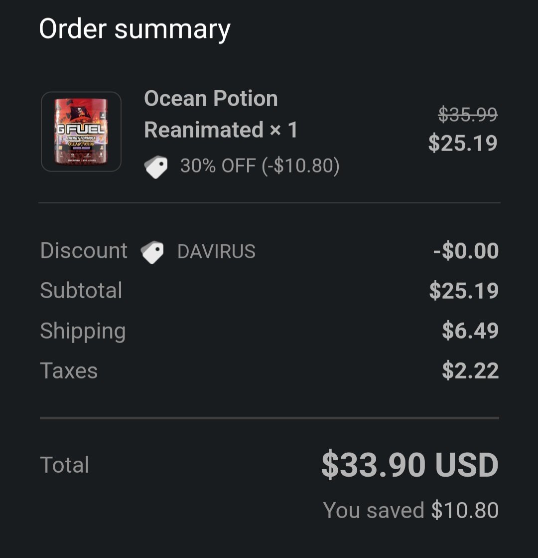 @DaVirusOfficial thank you for enabling my addiction to @GFuelEnergy! 🤣🤣 I HAD to get that #OceanPotion.