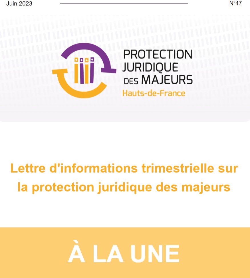 📫 [Protection juridique des majeurs]
La lettre d'information de juin est sûrement déjà arrivée dans votre boîte mail.
Si vous n'êtes pas encore inscrit, c'est par ici 👉 lnkd.in/eh9TJSxR