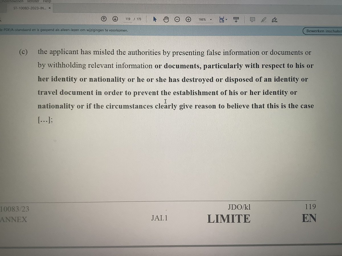 Council frames that border procedure serves to process prospectless asylum claims. But presenting false documents or witholding authentic ones is the other ground for mandatory border procedure. This applies to most refugees, as travelling with a valid passport puts them at risk.