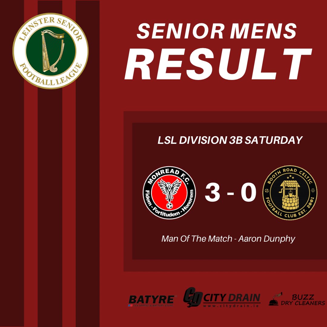🔴⚫️ Midweek Result 🔴⚫️

WE ARE GOING UP, SAY WE ARE GOING UP!

A big congratulations to Aaron Murphy, Bryan O’Connor, Kiel Moore and all their players on getting promoted last night! A long season of hard work for the lads that paid off in the end.

⚽️🔴⚫️